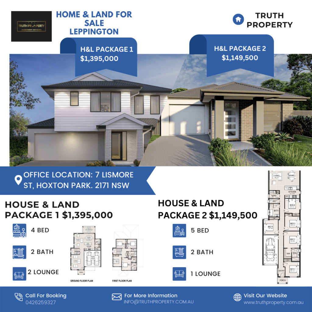 Leppington X2 House and Land Packages